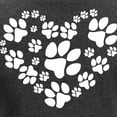 thumbnail image 3 of CafePress - Paws Heart Women's Long Sleeve Dark T Shirt - Women's Long Sleeve Graphic Tee Casual Fit, 3 of 4