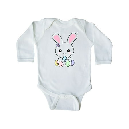 

Inktastic Kawaii Easter Bunny Gift Baby Girl Long Sleeve Bodysuit