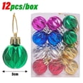thumbnail image 3 of Juego de 12 a 120 minibolas navideñas para colgar en el árbol de Navidad, bolas de colores, adornos para fiestas de Año Nuevo, decoración del hogar, 3 of 5