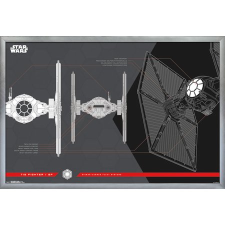 24x36 The Last Jedi - Tie Fighter