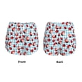 thumbnail image 6 of Goofa Flowers and Lady Bugs Printed Women 2 in 1 Running Shorts,Quick Dry Athletic Workout Shorts,High Waisted Athletic Shorts with Liner Pockets-Small, 6 of 9