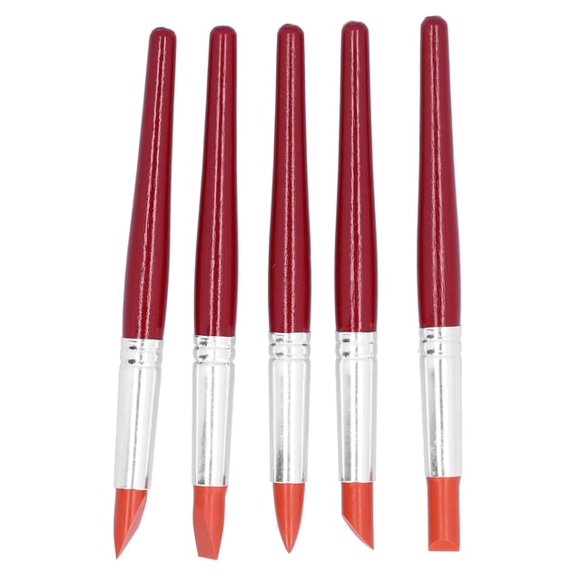 Clay Color Shaper, Small Clay Shaping Brush Convenient And Practical Light Soft And Flexible For Oil Painting Sculpture, Styling, Clay Sculpture Red,Black