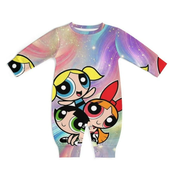 The Powerpuff Girls Unisex Baby Boy Girl Rompers Long Sleeve Infant Jumpsuits Babies' Outfits Fall Winter Clothes 0-3M