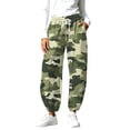 thumbnail image 2 of Karymi Jeans for Women Camo Printed Joggers, Elastic Drawstring Waist Sweatpants with Hand Pockets, Elastic Cuffed Ankle Daily Sports Pants, 2 of 9