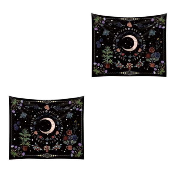 Naiovety tapiz de luna de poliéster abraza el misterio y la serenidad de las lunas Resplandor Amplia aplicación Elegante Type3 NO3