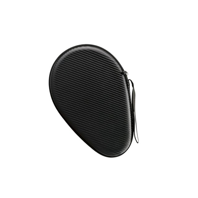 ZLight Table Tennis Racket Bag EVA Wear Sturdy Resistant for Outdoor Training silver Black 18cmx28cmx7.5CM