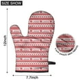 thumbnail image 6 of Cute Oven Mitts,Red Christmas Pattern Oven Mitt 2-Pack Set,Kitchen Gloves for Oven,Heat Resistant Oven Mitts 7.7"x12", 6 of 7