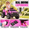 thumbnail image 5 of 12V Licensed Ford Bronco Raptor Powered Ride on Toy Cars, Kids Electric Car for Toddlers with Music, LED Lights, Horn, Ages 2+, Pink, 5 of 10