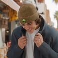 thumbnail image 4 of Dalix Alien Fisherman Beanie Hat Winter Knit Cuffed Watch Cap Mens in Tan, 4 of 5