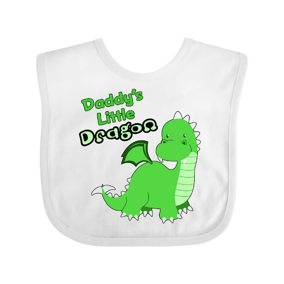 Inktastic Daddy's Little Dragon Boys or Girls Baby Bib