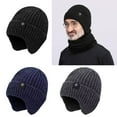 thumbnail image 3 of JZROCKER Winter Warm Hat Men Thick Warm Earmuff Hat Knitted Hat Cold Weather Caps, 3 of 17