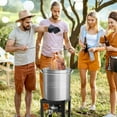 thumbnail image 7 of VINGLI 36QT Stainless Steel Seafood Boil Pot with Strainer Basket, Lid & Hook, Versatile Stock Pot for Crab, Lobster, Shrimp Boiling, Heavy-Duty Turkey Fryer Pot for Outdoor Cooking & Gatherings, 7 of 7