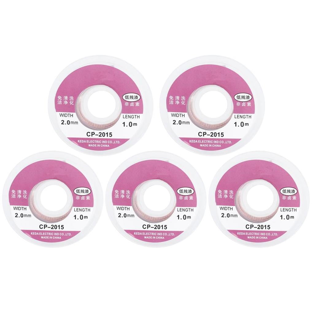 5pcs BGA Solder Wick Desoldering Wire Braid Solder Remover Wire 1m