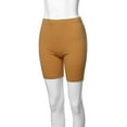 thumbnail image 4 of TheLovely Womens & Plus Basic Solid Cotton Mid Thigh High Rise Biker Bermuda Shorts, 4 of 4