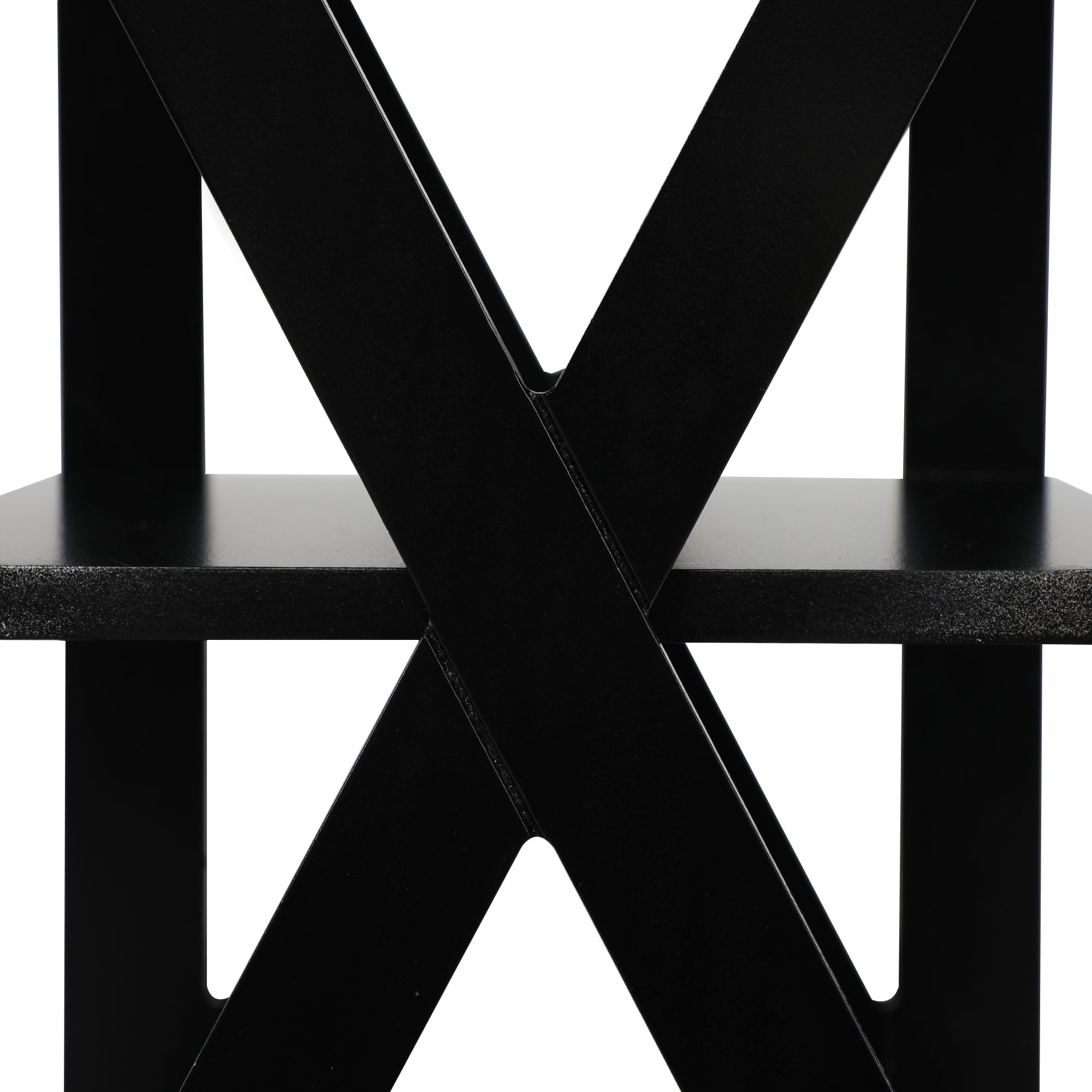 Kepooman Modern Versatile Set of 2 Nightstands Side End Table Night Stand Storage Shelf with Storage Shelf, X-Shaped Design for Living Room Bedroom, Black Kepooman Modern Versatile Set of 2 Nightstands Side End Table Night Stand Storage Shelf with Storage Shelf, X-Shaped Design for Living Room Bedroom, Black