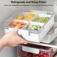 thumbnail image 4 of EIMELI Multi-compartment  Serving Tray Set with Lid Versatile Food Storage Containers for Snacks Fruits Veggies Candies Ideal, 4 of 5
