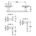 thumbnail image 4 of Grohe Essentials 4 Piece Bathroom Hardware Set, 4 of 4
