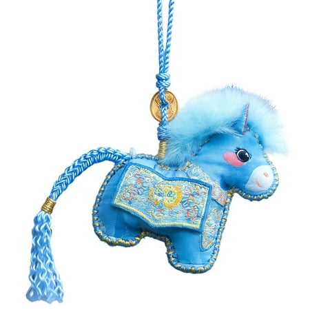 Heqing Boutique Clearance Year of Ornament Imitation Embroidery Seasonal Decoration Horse Year Mascot Pendant for Home Decor Staircase Wall Garden Heqing Boutique Clearance Year of Ornament Imitation Embroidery Seasonal Decoration Horse Year Mascot Pendant for Home Decor Staircase Wall Garden