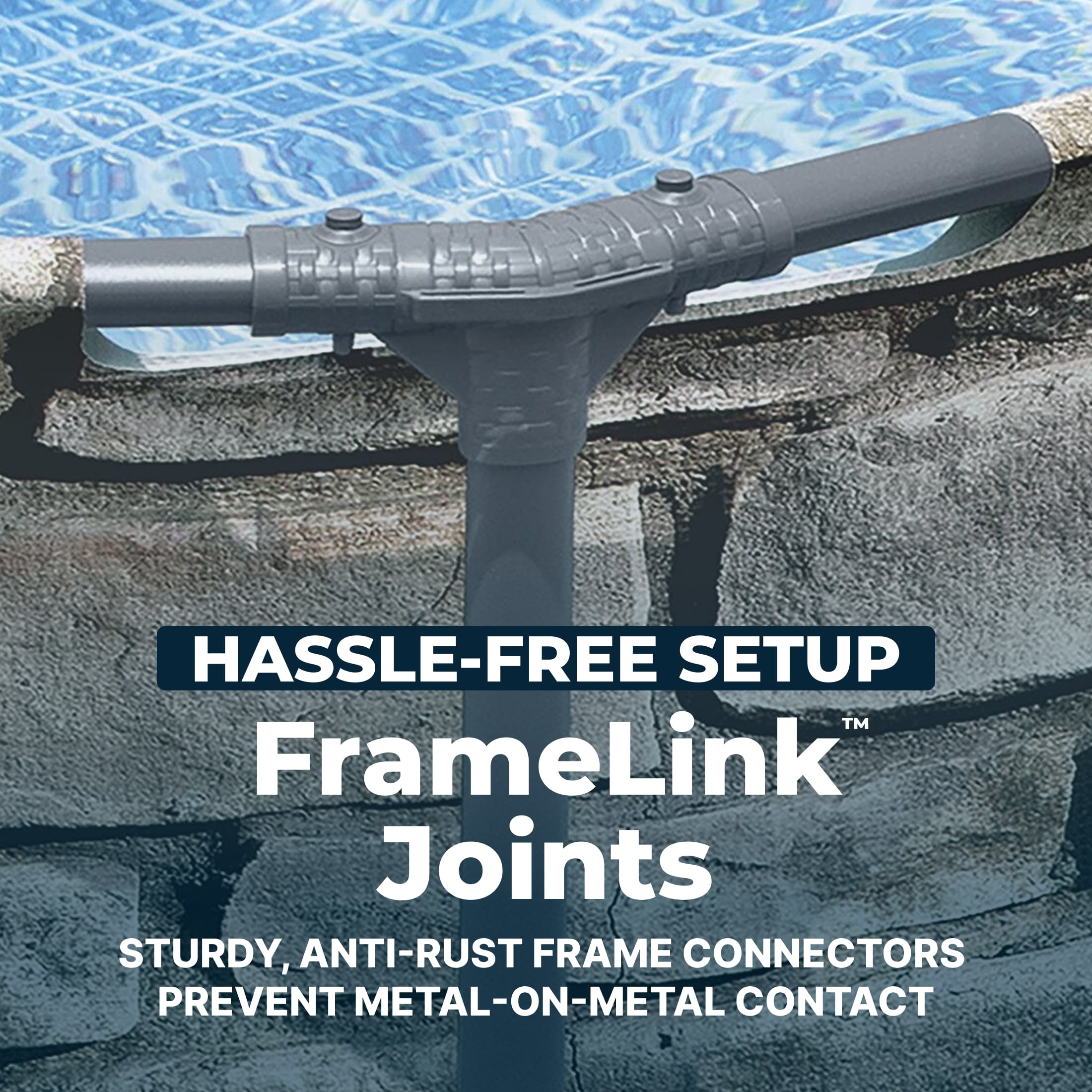 Bestway Steel Pro MAX 12'x30" Metal Frame Above Ground Pool, Filter Pump & Cartridge, Stone