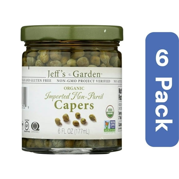 Jeff's Garden Non-Pareil Capers 6 oz (Pack Of 6)