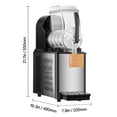 thumbnail image 6 of KFFKFF Commercial Slushy Machine, 4L Tank Slushie Machine, Frozen Drink Machine with Temperature Preservation, Slushy Maker Machine, 6 of 9