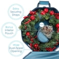 thumbnail image 4 of Hearth & Harbor Wreath Storage Container - Hard Shell Christmas Wreath Storage Bag with Interior Pockets, Dual Zipper and Handles - 30" Premium Wreath Storage Organizer Box, 4 of 4