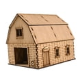 thumbnail image 4 of 1/72 Handmade Miniature House for Architecture Model Model Railway War Scene barn B, 4 of 8