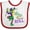 White and Red, variant on Inktastic Let the Good Times Roll Mardi Gras Jester Boys or Girls Baby Bib