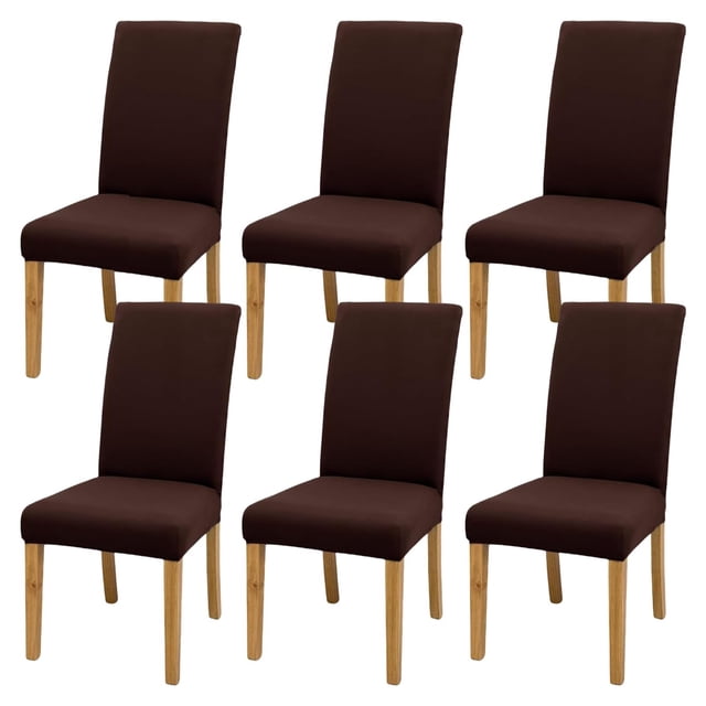 Cubre Sillas Universal Elástico 6 Piezas Chocolate Espandex