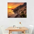 thumbnail image 2 of MLJA Canvas Print Pictures Wall Art Painting The Famous Village of on The Italian Coast Framed &amp; Stretched Posters Home Decor Artworks, 2 of 4
