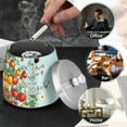 thumbnail image 4 of Yayeee Ashtray with Lid for Cigarette Smokeless Stainless Steel Home Ash Holder, Colorful Tomatoes, 4 of 7