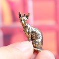 thumbnail image 7 of Yihuala Brass Animal Statues Figurines Retro Cats Statue Figurines Sculptures Tabletop Centerpieces Home Decors Collectibles, 7 of 7