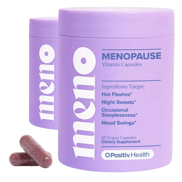 Suplemento de vitaminas MENO positivas para la menopausia, 30 porciones x2