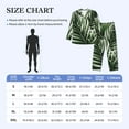 thumbnail image 4 of Naloa Tropical Palm Leaves1 Men’s Pajamas Set - Long Sleeve Button Down Sleep Shirt and Pajama Bottoms Sleepwear Set-X-Large, 4 of 7