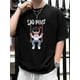 thumbnail image 1 of Camiseta deportiva informal de verano para hombre - Algodón transpirable, cuello redondo, diseño estampado | Lavable a máquina, manga corta, ideal para actividades al aire libre, para adultos, hombres, 1 of 6