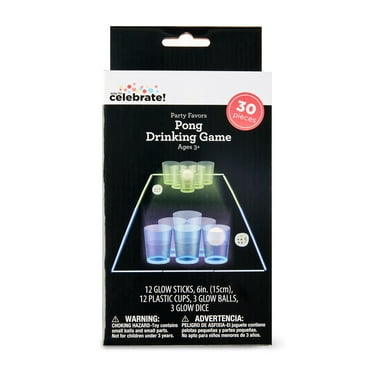 Glow Pong Drinking Game, 30 Pieces, by Way To Celebrate