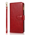 thumbnail image 1 of Samsung Galaxy S20 FE Case, Dteck Zipper Purse PU Leather Folio Magnetic Wallet Credit Card Slot Shock Protection Phone Cover with Hand Strap for Samsung Galaxy S20 FE 5G, Red, 1 of 7