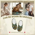 thumbnail image 7 of Haiem Colorful Hippie Print Women's Fuzzy Memory Foam House Slipper Cozy Home Footwear Non-slip Winter Slippers-42/43, 7 of 7