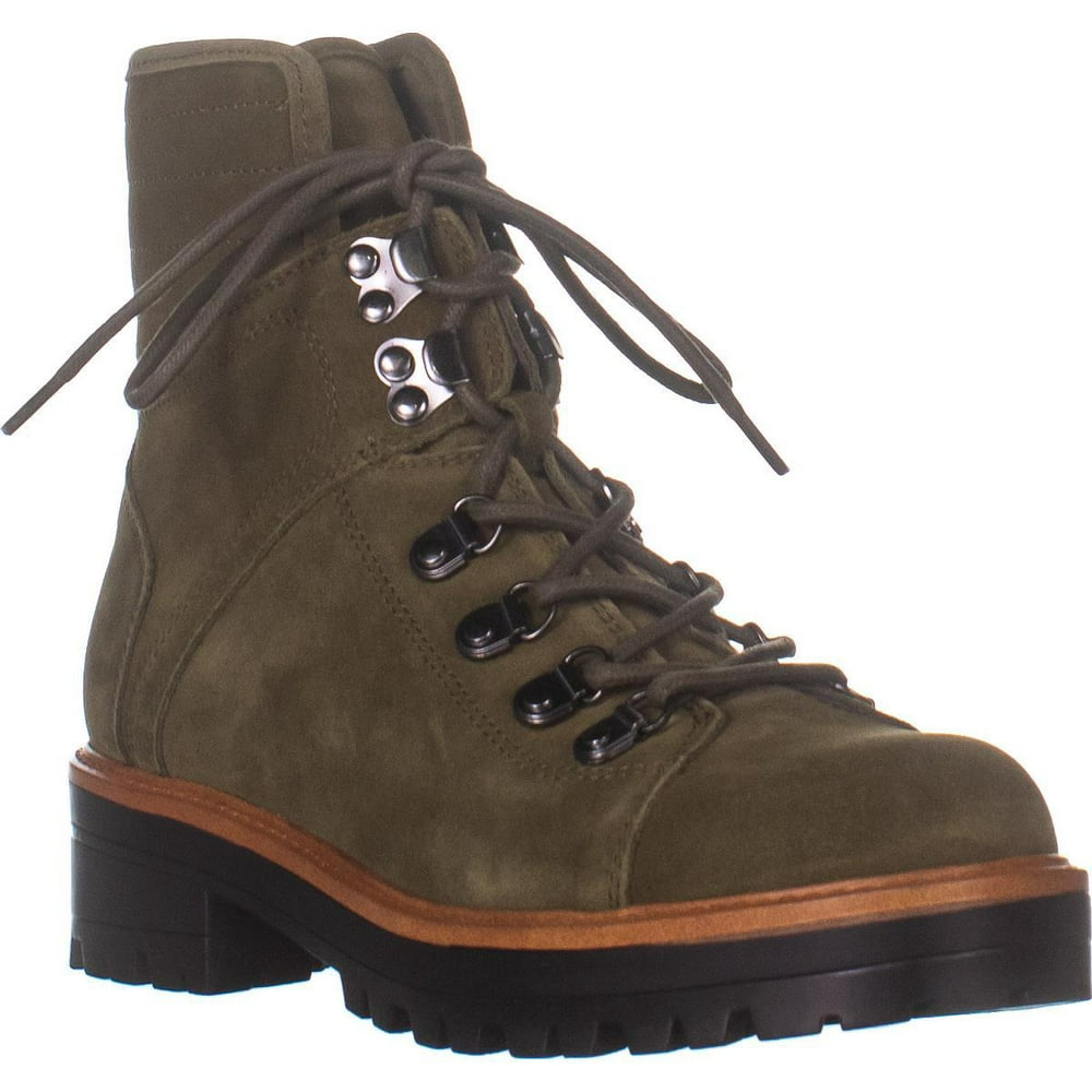 Marc Fisher - Womens Marc Fisher Iston Lace Up Combat Boots, Dark Green ...