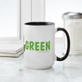 thumbnail image 4 of CafePress - Think Green Large Mug - 15 oz Ceramic Large White Novelty Mug, 4 of 4