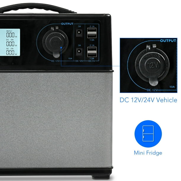 Gymax 400Wh Portable Solar Power Generator Supply Energy Storage 4*USB/2AC&DC Inverter Gymax 400Wh Portable Solar Power Generator Supply Energy Storage 4*USB/2AC&DC Inverter