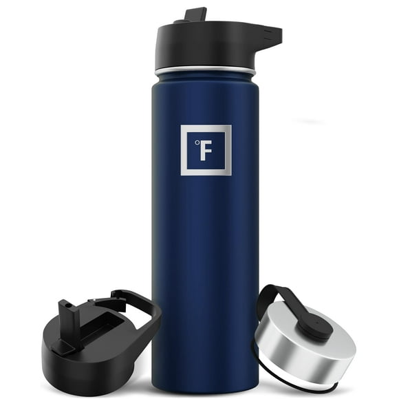 Botella de agua IRON °FLASK para acampar y senderismo, 650 ml, acero inoxidable