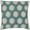 Ivory/Medium Gray/Teal(Highgrove), variant on Gautier 18" x 18" Pillow Cover
