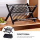 thumbnail image 5 of FOMIYES 1Jgo Rack De Platos Negro Para Cocina Compacto Plegable Y Práctico, 5 of 7