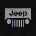 thumbnail image 2 of Lloyd Mats LogoMat Custom-Fit 2PC Carpet Floor Mats for 2020-2024 Jeep Gladiator, Black, 2 of 4