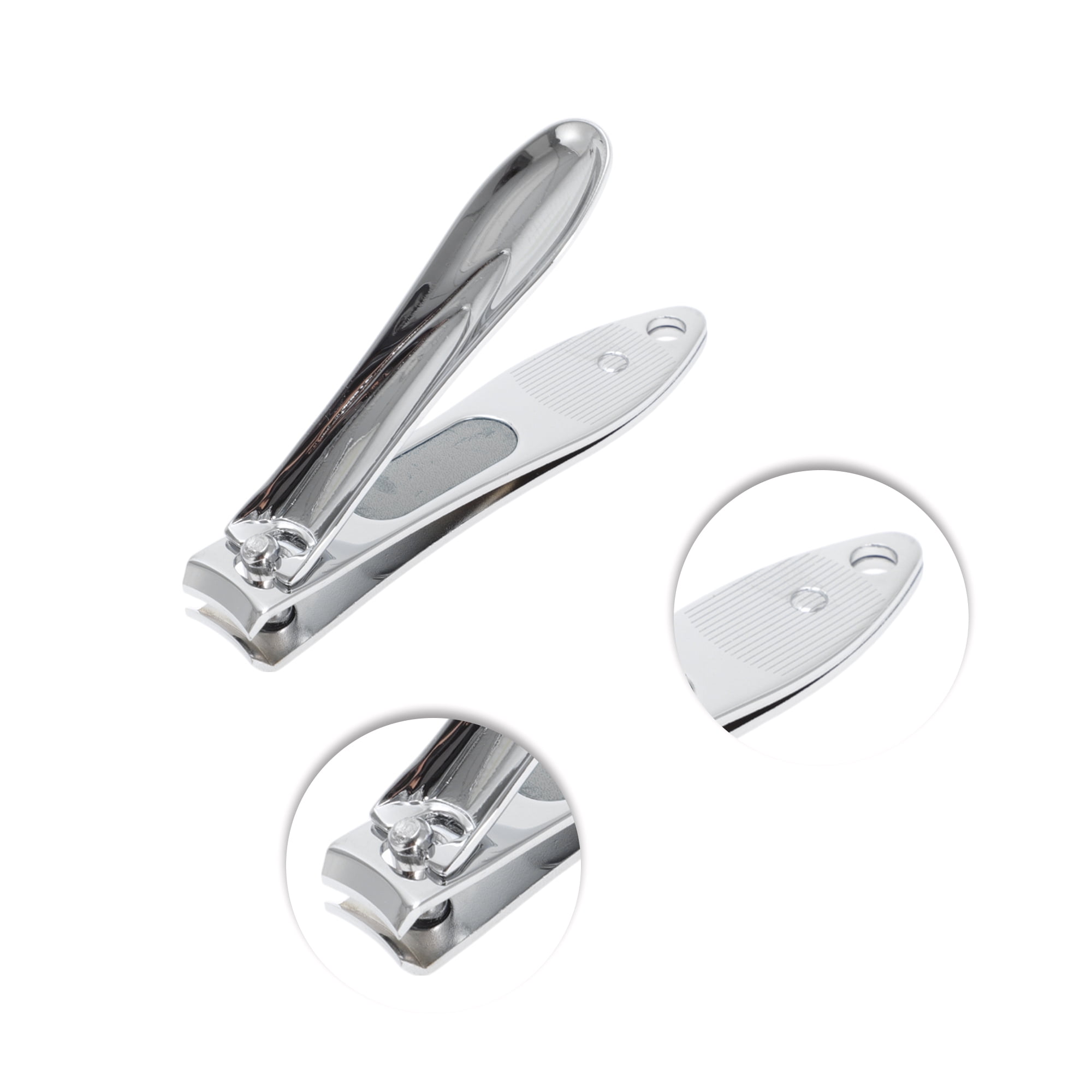 Unique Bargains 3pcs Convenient Nail and Toenail Clippers Set 3.15" Length Silver