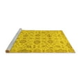 thumbnail image 2 of Ahgly Company Machine Washable Indoor Rectangle Abstract Yellow Modern Area Rugs, 2' x 3', 2 of 4