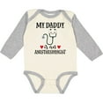 thumbnail image 3 of Inktastic Anesthesiologist Daddy Baby Boys or Girls Long Sleeve Baby Bodysuit, 3 of 5