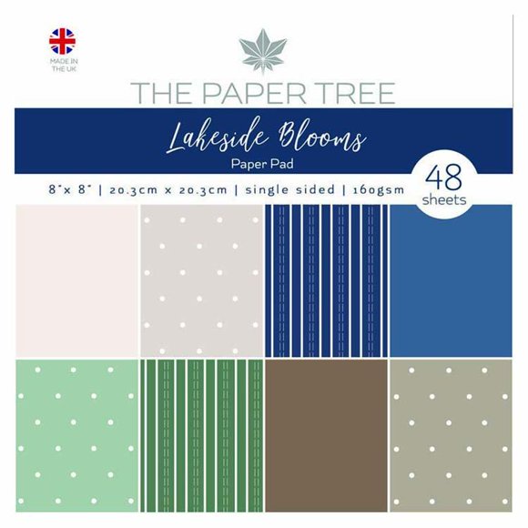 The Paper Tree Lakeside Blooms 8" x 8" Essentials Paper Pad