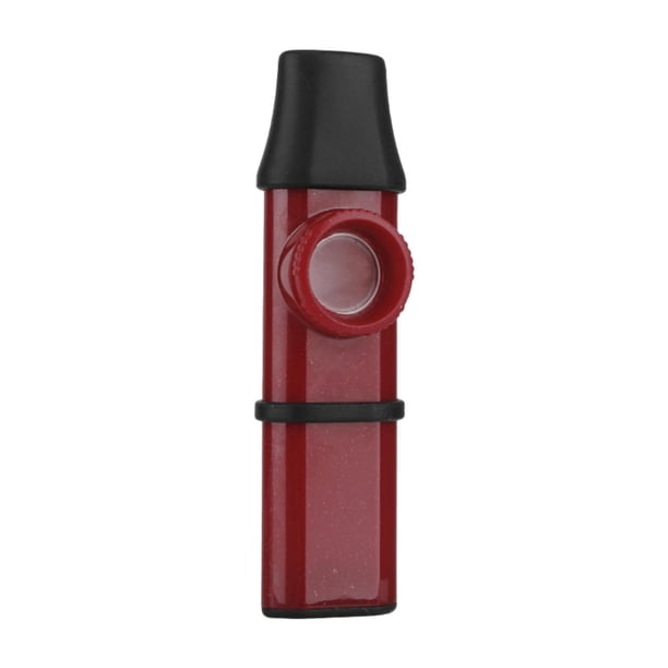 Kazoo pequeño y fácil de transportar para principiantes. Tono ajustable para acompañamiento de violín. Rojo
